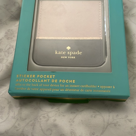 NIB Kate Spade Sticker Pocket Cardholder For Cell Phone - Picture 2 of 5